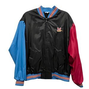 McDonald’s Employee Jacket Vintage 90s Crest Black Color Block Size L Men USA